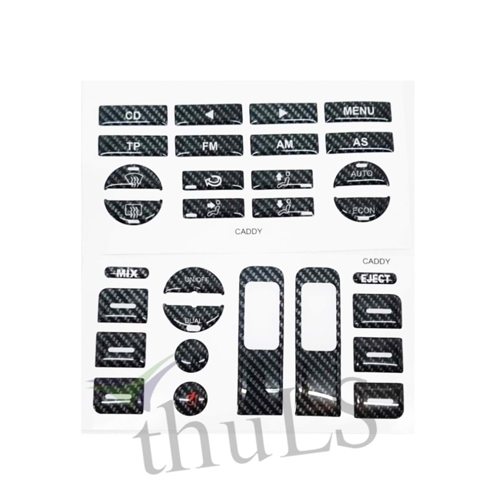 TUŞ TAKIMI CADDY KARBON DESEN