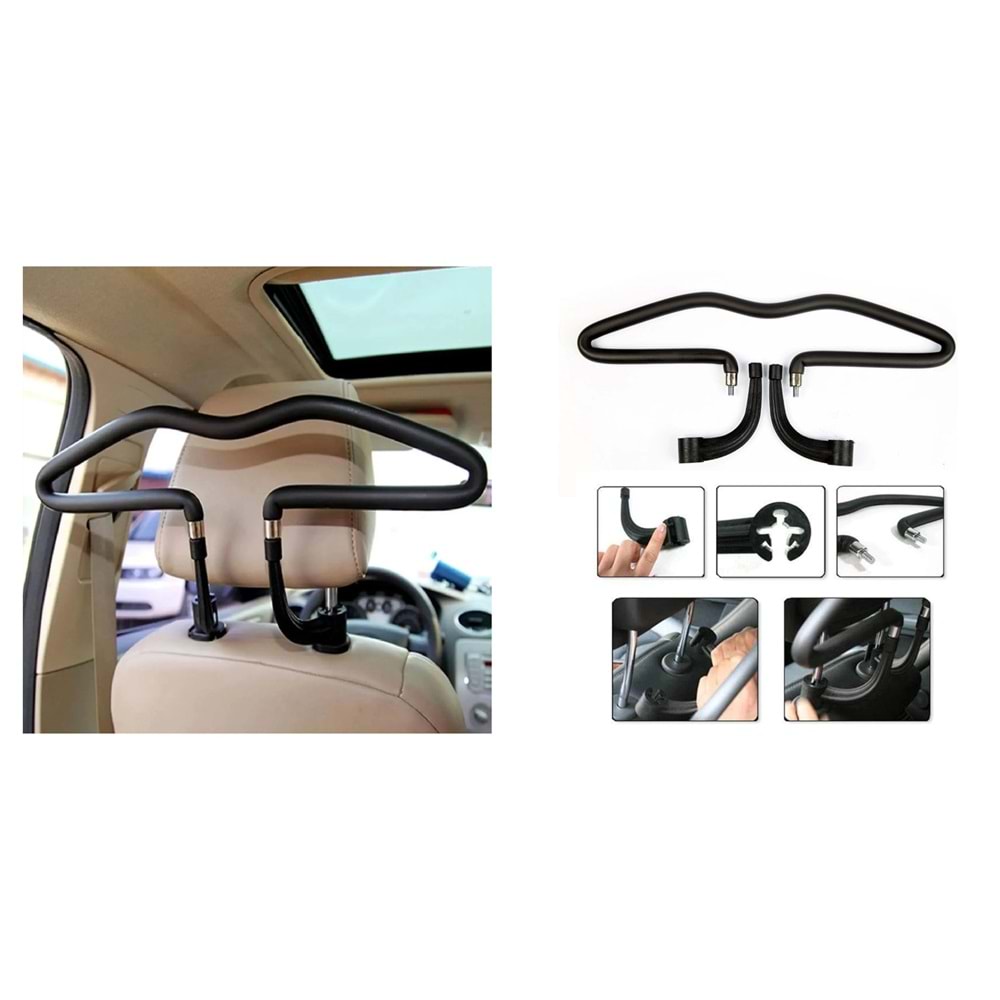 METAL ELBİSE ASKILIĞI SİYAH -28