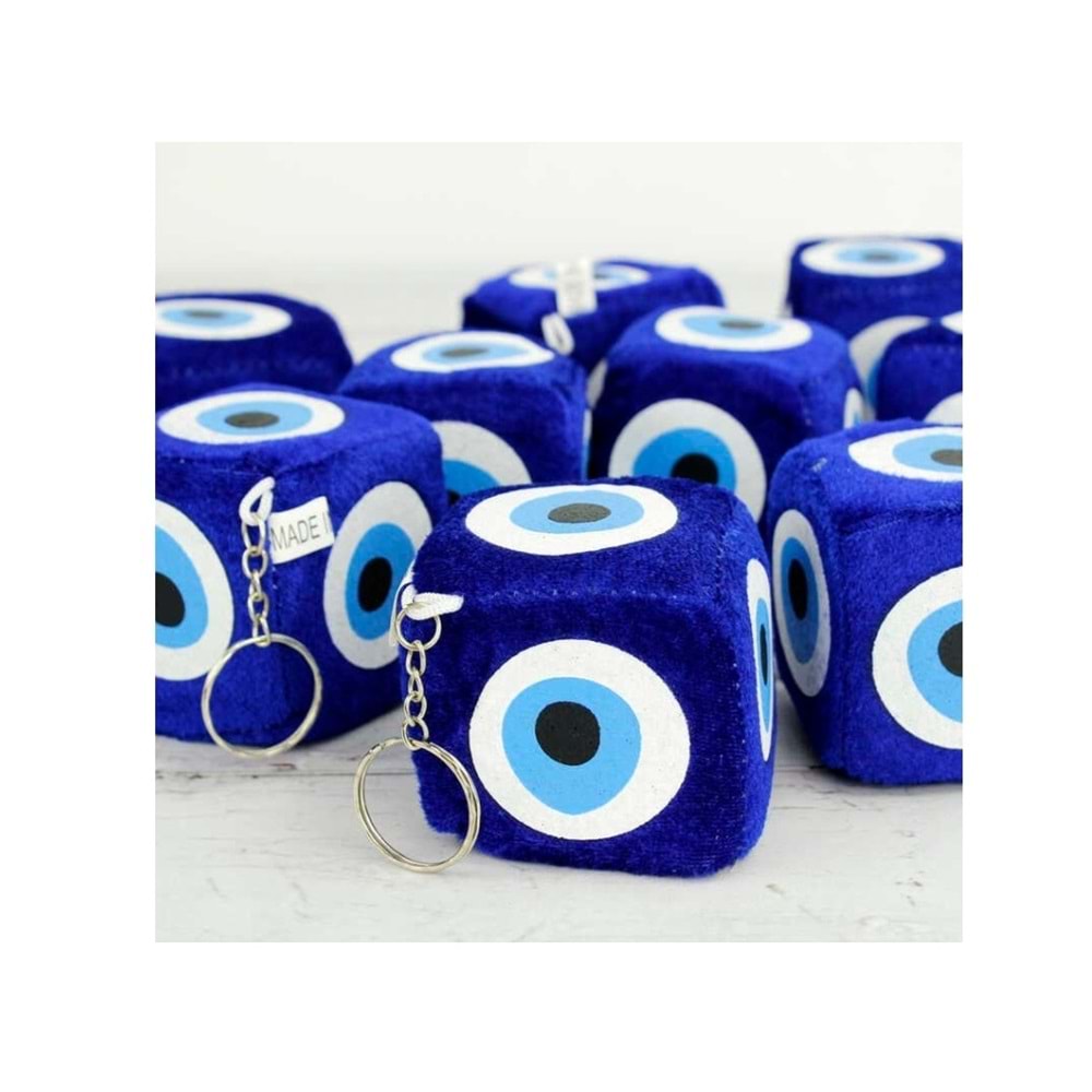 PELUŞ ZAR NAZAR BONCUĞU 12Lİ PAKET