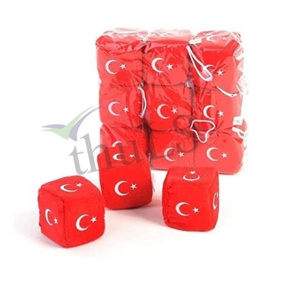 PELUŞ ZAR TÜRK BAYRAĞI 12Lİ PAKET
