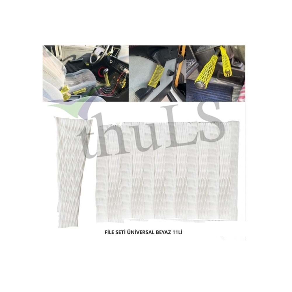 FİLE SETİ UNIVERSAL BEYAZ 11Lİ