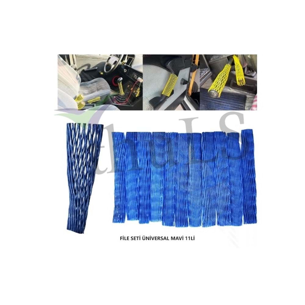FİLE SETİ UNIVERSAL MAVİ 11Lİ