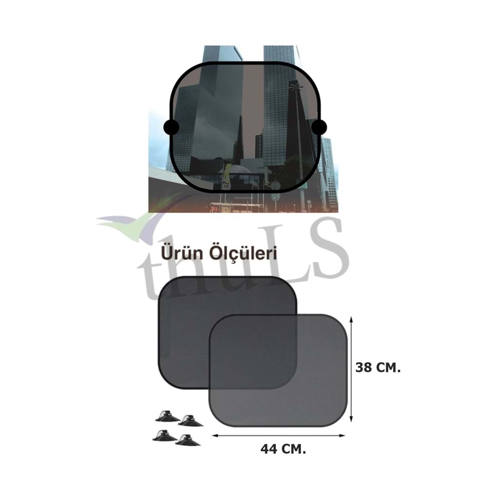 YAN CAM PERDE 2Lİ 44CM. X38 CM. SPC