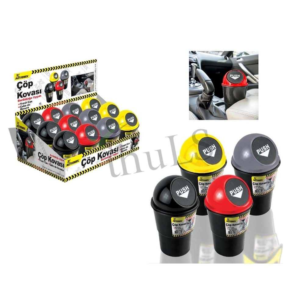 AUTOMIX ÇÖP KUTUSU BARDAKLIK TİP