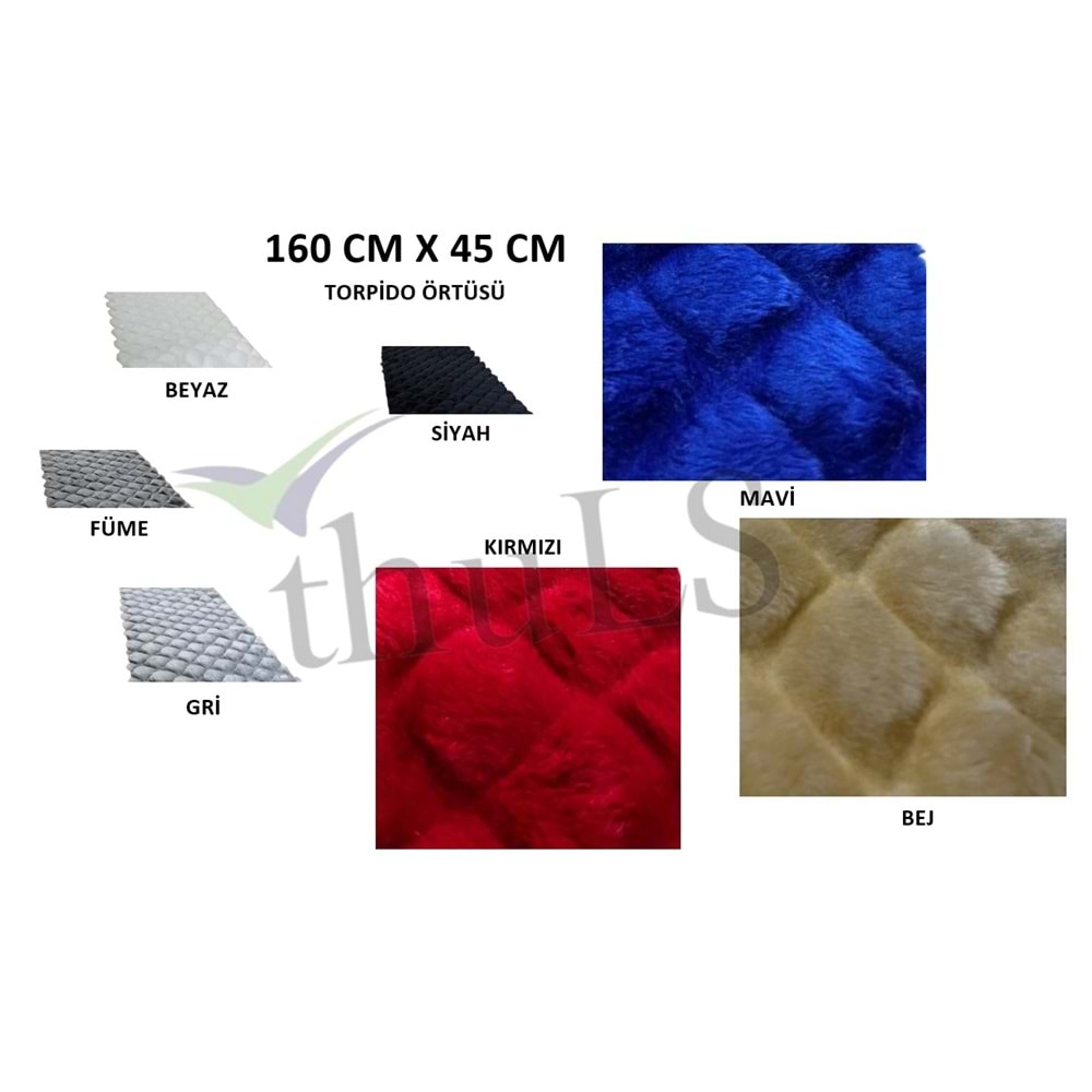 KAPİTONELİ PELUŞ ÖRTÜ MAVİ 45CMX160 CM.