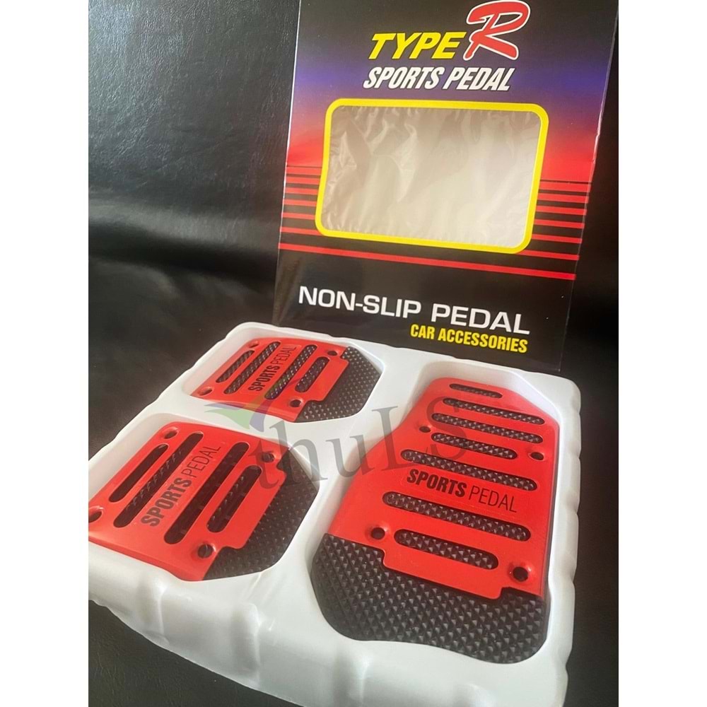 UNIVERSAL PEDAL SETİ TYPER KIRMIZI