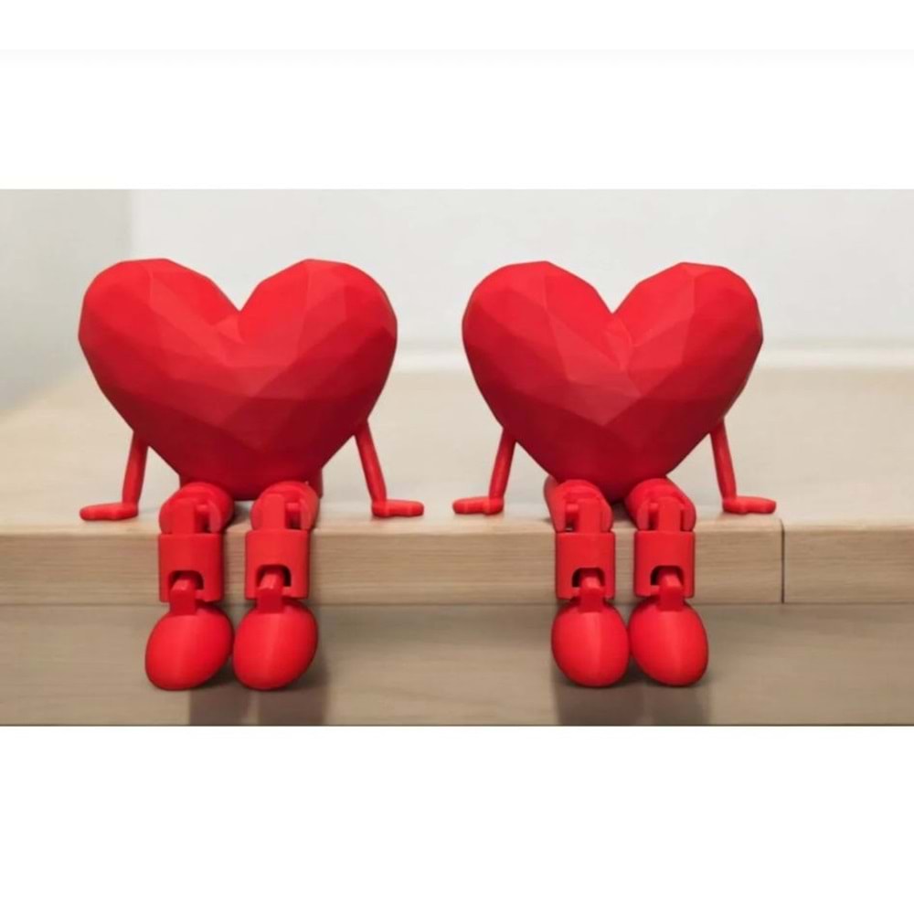 DİKİZ AYNA & TORPİDO SÜSÜ MİNİ KRİSTAL KALP 2Lİ