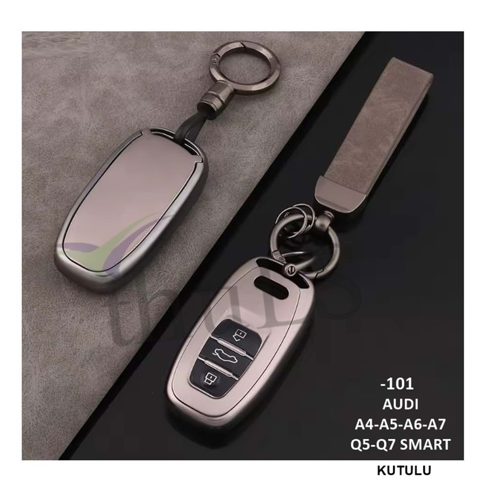 GRİ ANAHTAR KILIFI KUTULU PNT-101 (AUDI A4-A5-A6-A7-Q5-Q7)