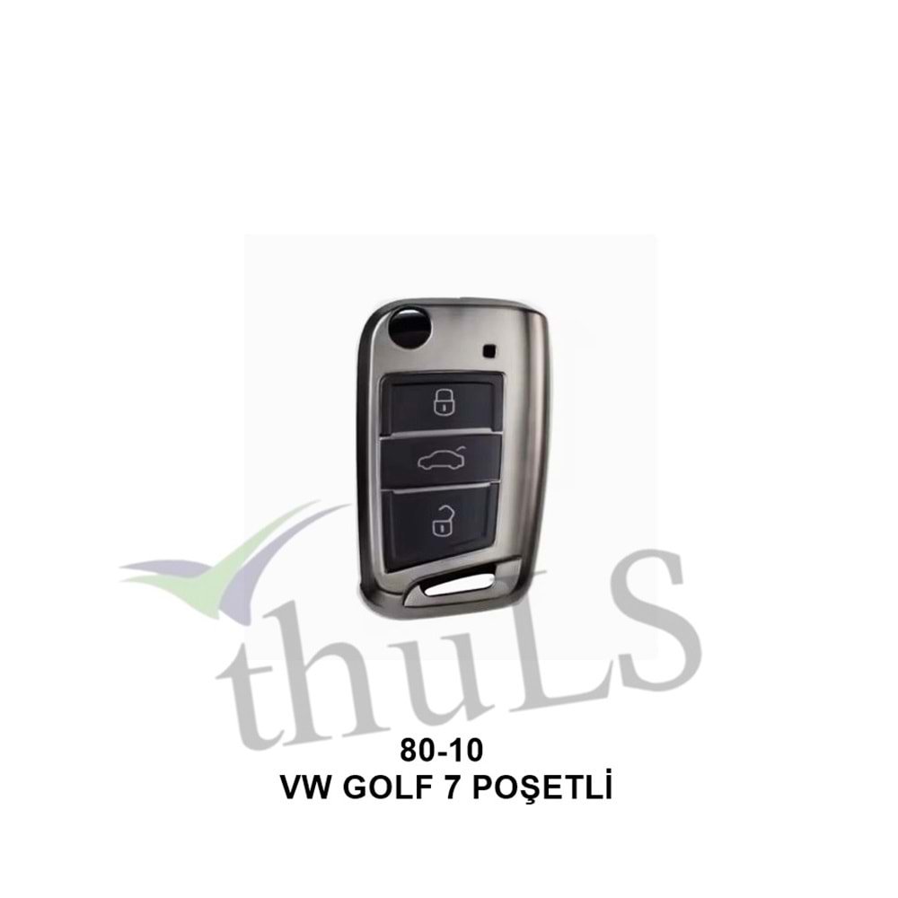GRİ ANAHTAR KILIFI POŞETLİ 80-10 VW GOLF 7