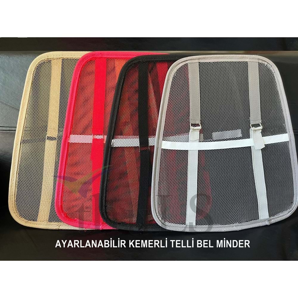 TELLİ BEL MİNDERİ AYARLI KIRMIZI