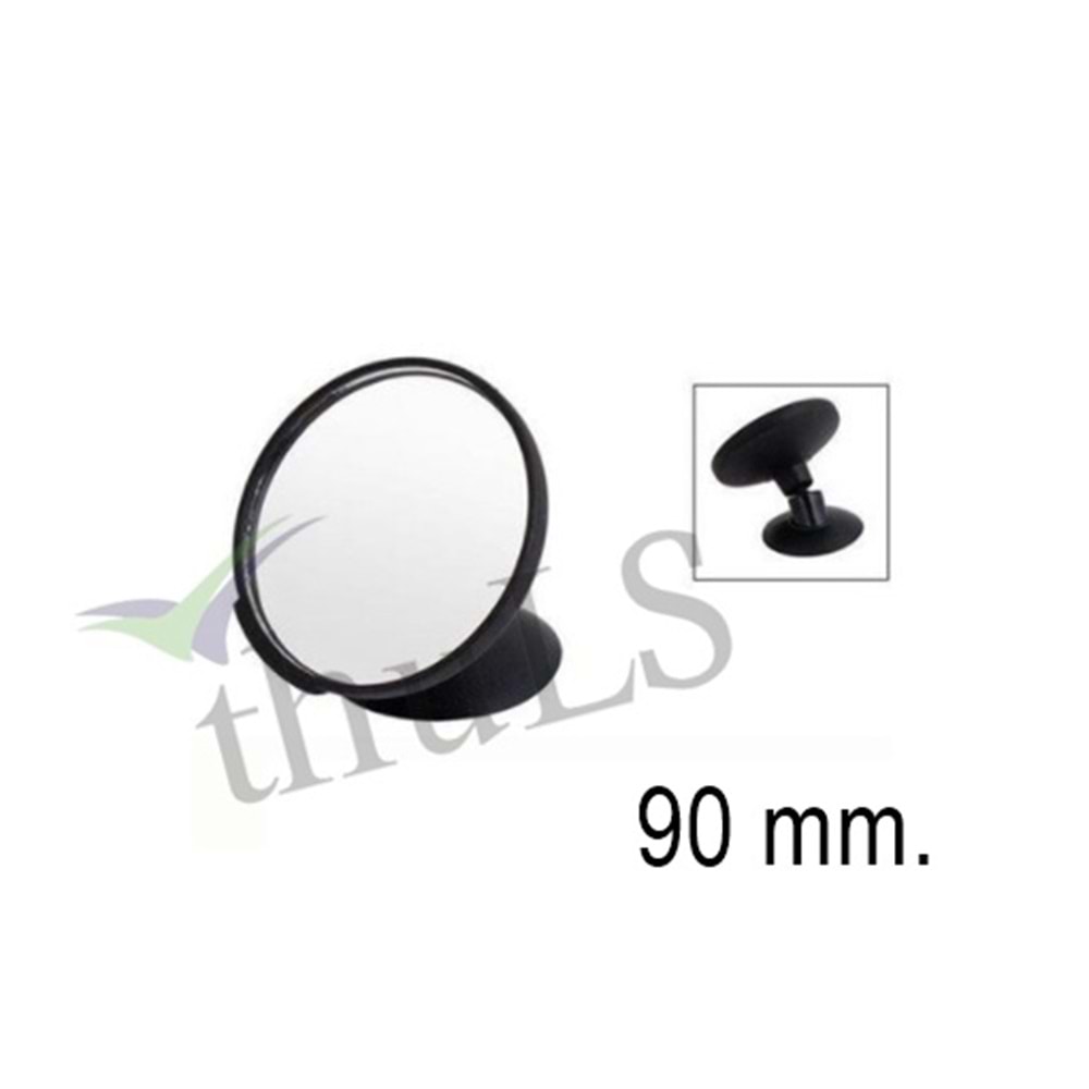 VANTUZLU İÇ DİKİZ AYNA 90 MM. SUS-20