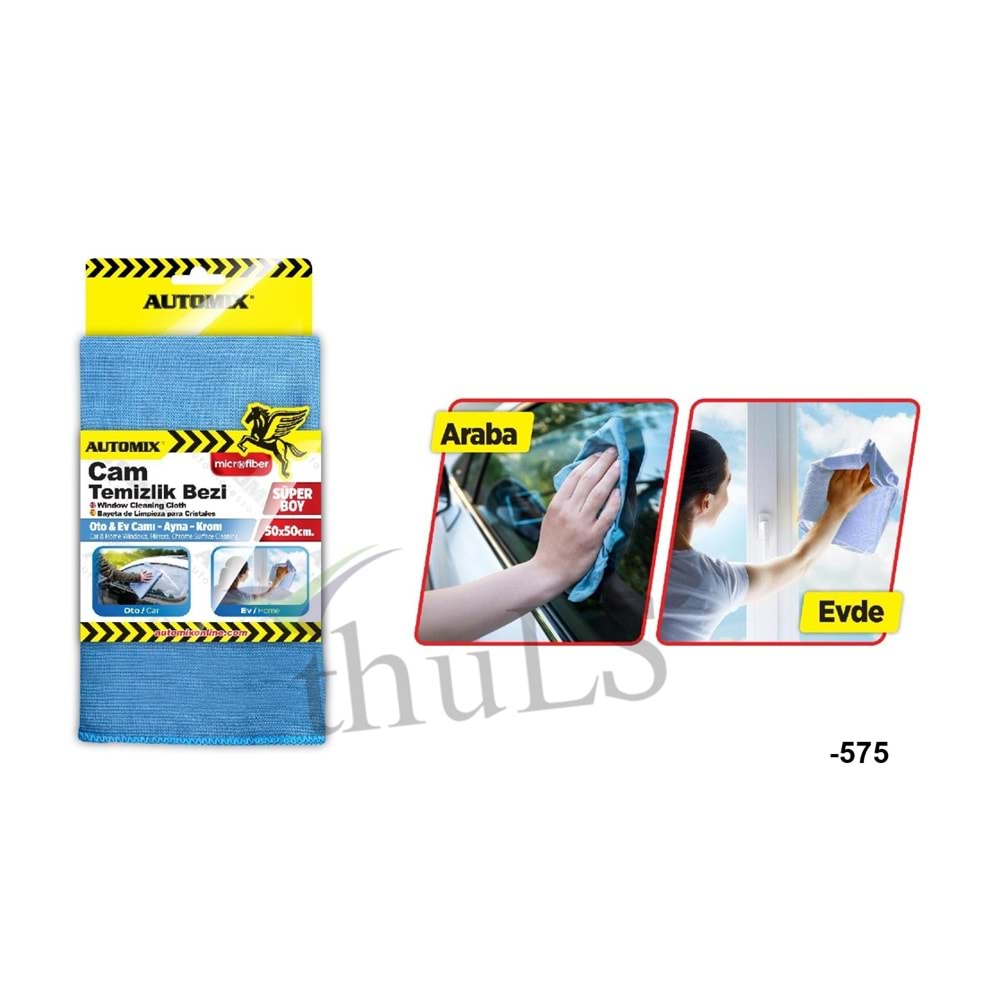AUTOMIX CAM TEMİZLİK BEZİ -575 50CMX50 CM.