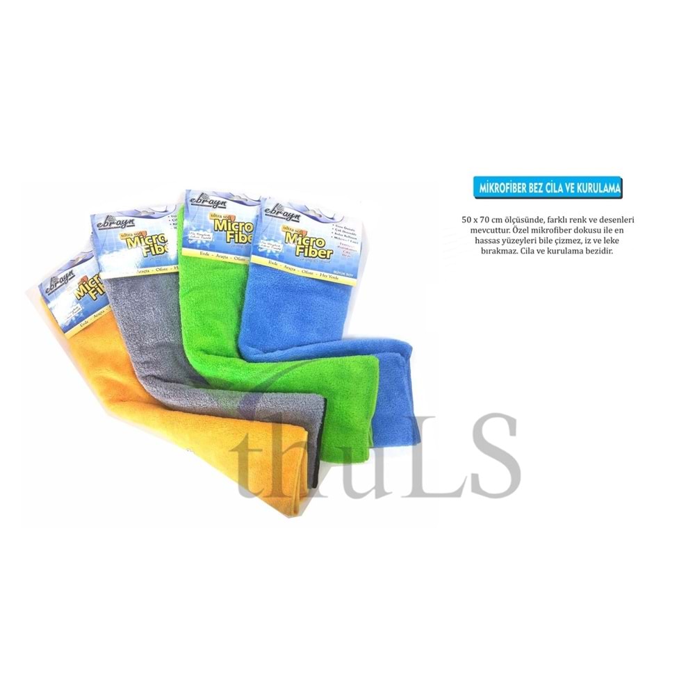 EBRAYN MİKROFİBER BEZ CİLA VE KURULAMA HAVLU