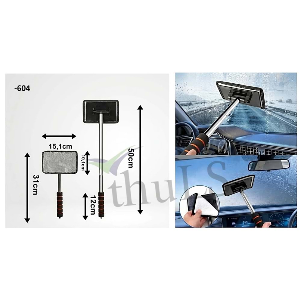 CAM TEMİZLEME FIRÇASI SAPLI -604