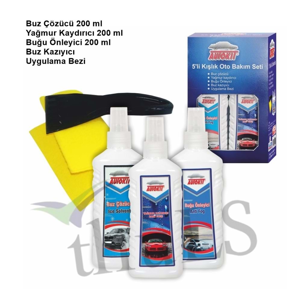 AUTOKIT KIŞLIK BAKIM SETİ 5 PRÇ.