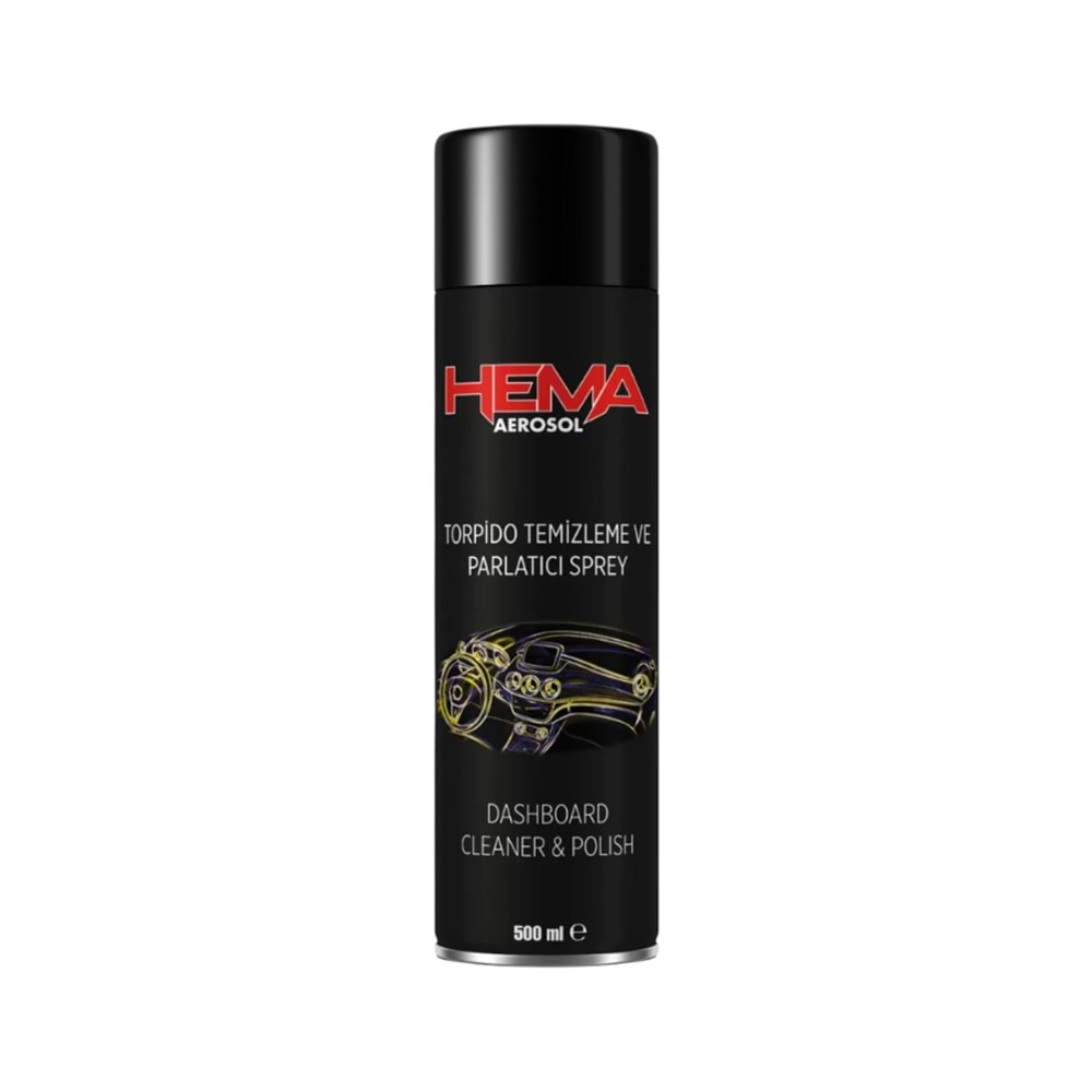 HEMA TORPİDO PARLATICI VE KORUYUCU SPREY 500 ML.
