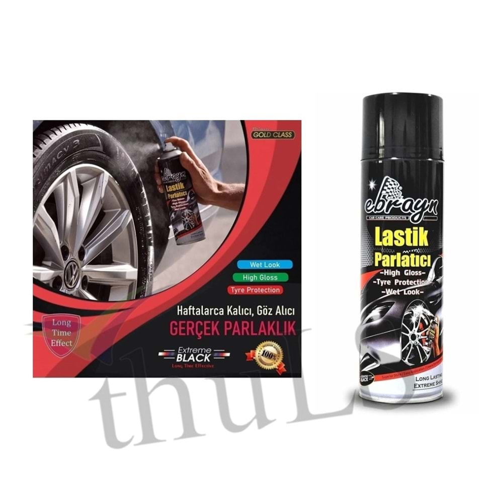 EBRAYN AEROSOL LASTİK PARLATICI 500 ML.