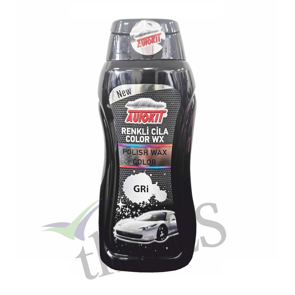 AUTOKIT RENKLİ LİKİT CİLA GRİ