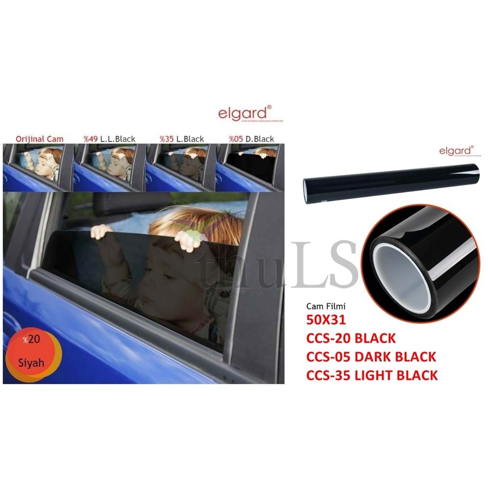 ELGARD CAM FİLMİ DARK BLACK NS-CCS-05 (50X31)