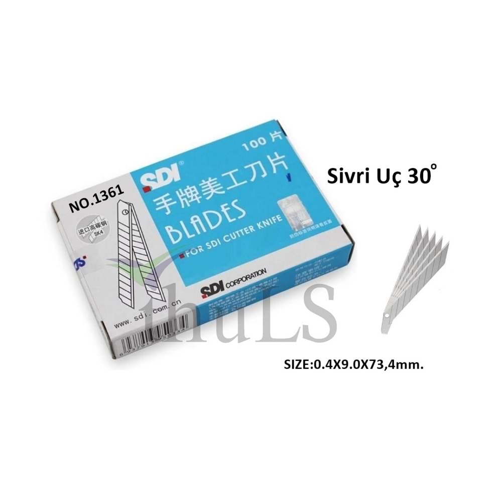 MAKET BIÇAK UCU NO:1361 MAVİ PAKET 100LÜ