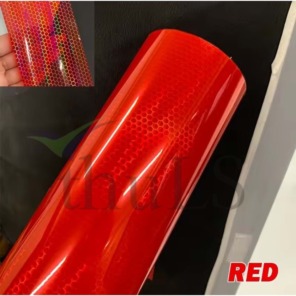 FAR FİLMİ PETEK KIRMIZI COLORMATİK 30 CM. X 8 MT.