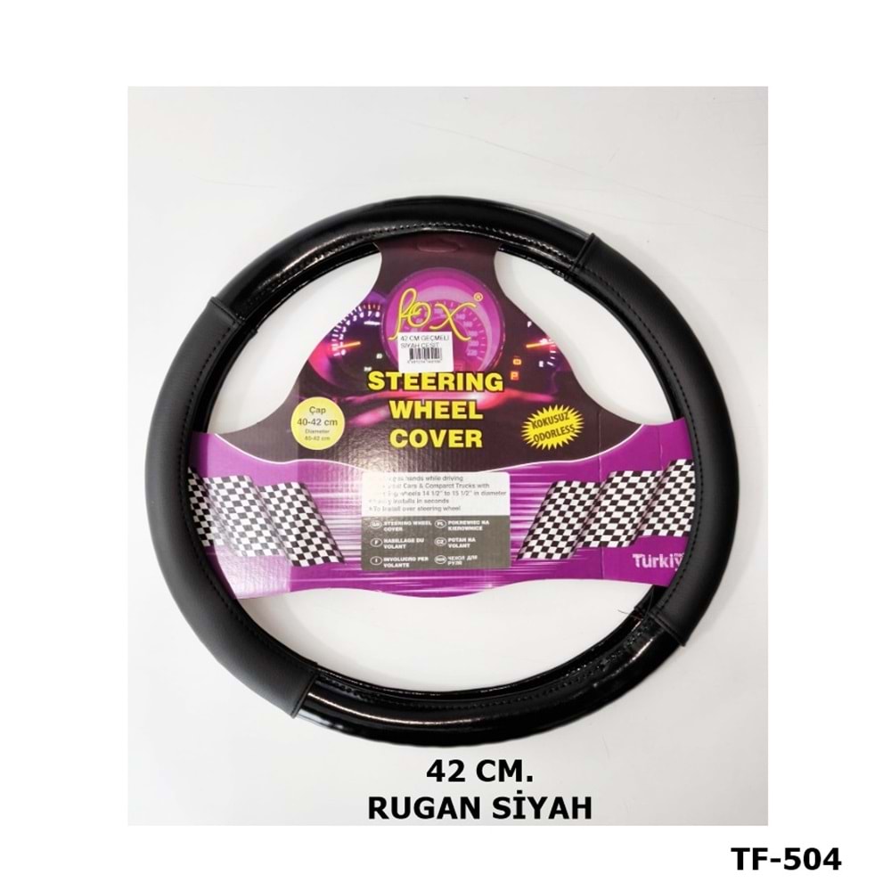 DİREKSİYON KILIFI GEÇME 42 CM. LF-504 RUGAN SİYAH