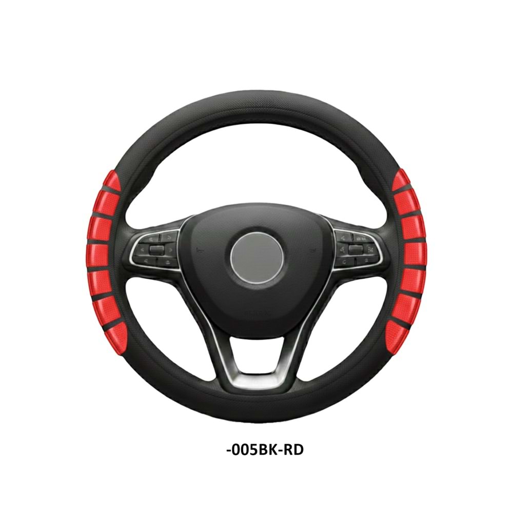 DİREKSİYON KILIFI GEÇME 38 CM. -005BK-RD SİYAH KIRMIZI