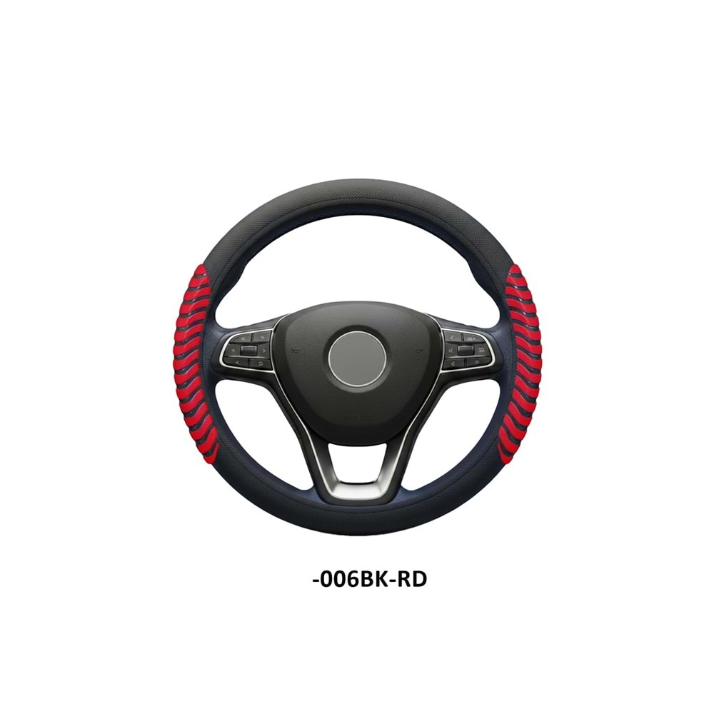 DİREKSİYON KILIFI GEÇME 38 CM. -006BK-RD SİYAH KIRMIZI