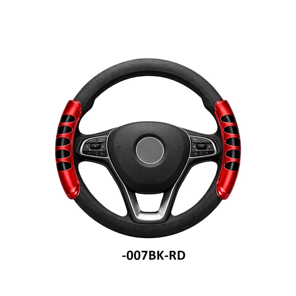 DİREKSİYON KILIFI GEÇME 38 CM. -007BK-RD SİYAH KIRMIZI