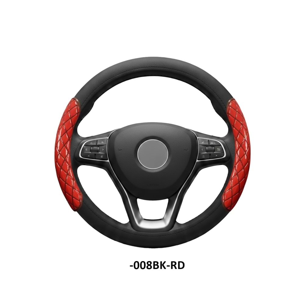 DİREKSİYON KILIFI GEÇME 38 CM. -008BK-RD SİYAH KIRMIZI
