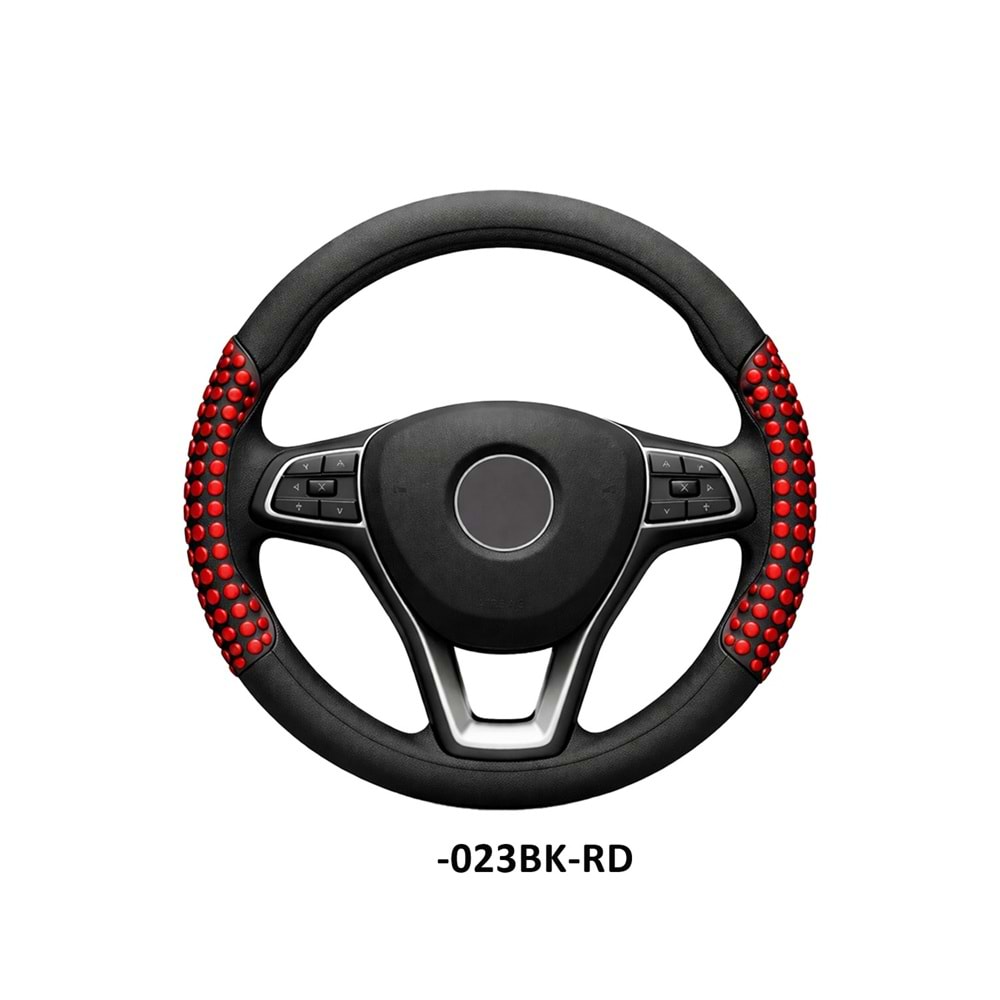 DİREKSİYON KILIFI GEÇME 38 CM. -023BK-RD SİYAH KIRMIZI