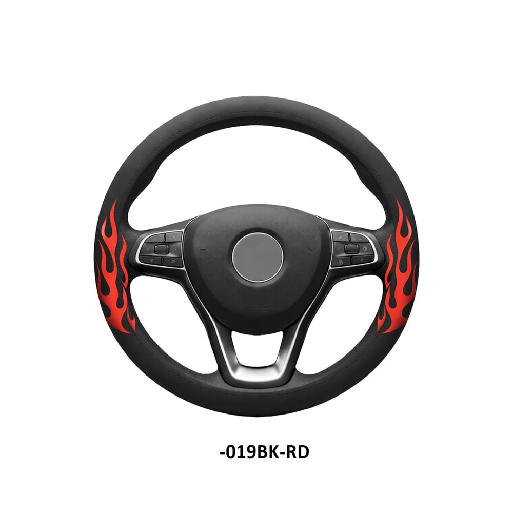 DİREKSİYON KILIFI GEÇME 38 CM. -019BK-RD SİYAH KIRMIZI