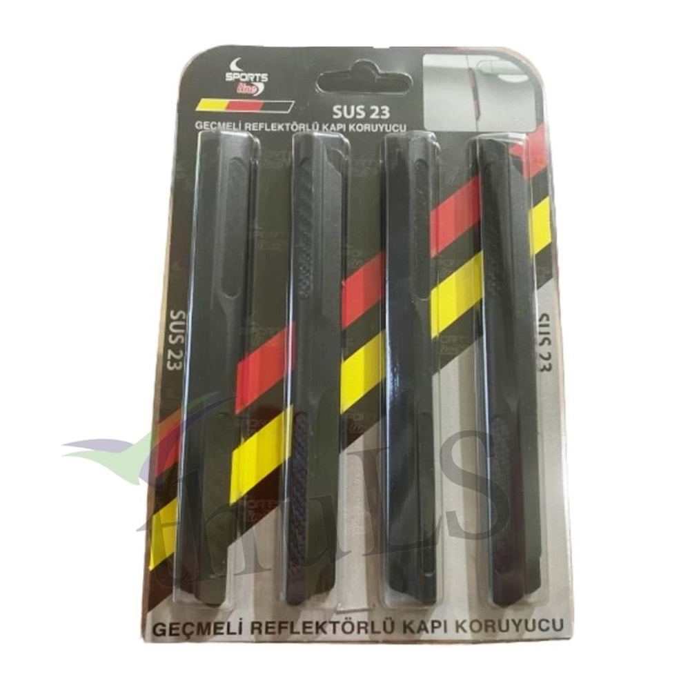 GEÇMELİ REFLEKTÖRLÜ KAPI KORUYUCU SİYAH
