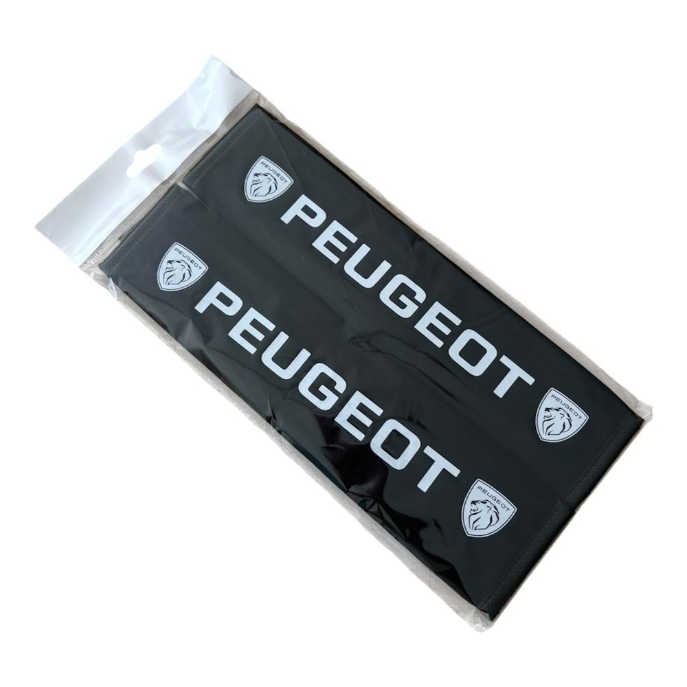 EMNİYET KEMER PEDİ 2Lİ PEUGEOT SİYAH