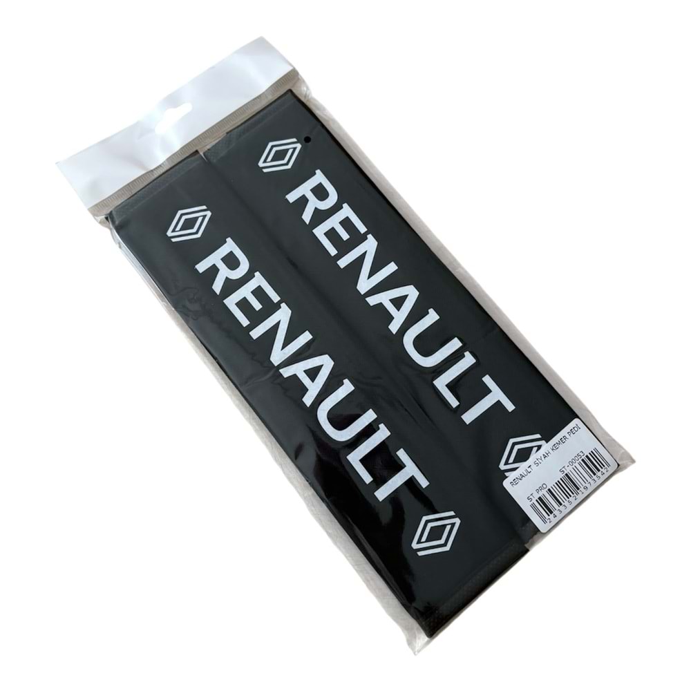 EMNİYET KEMER PEDİ 2Lİ RENAULT SİYAH