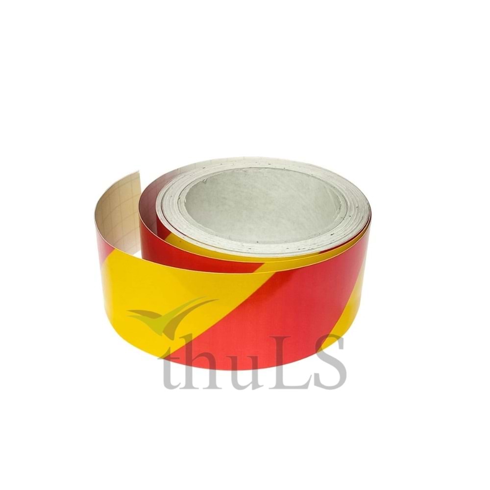 REFLEKTİF BANT 46 MT. SARI-KIRMIZI