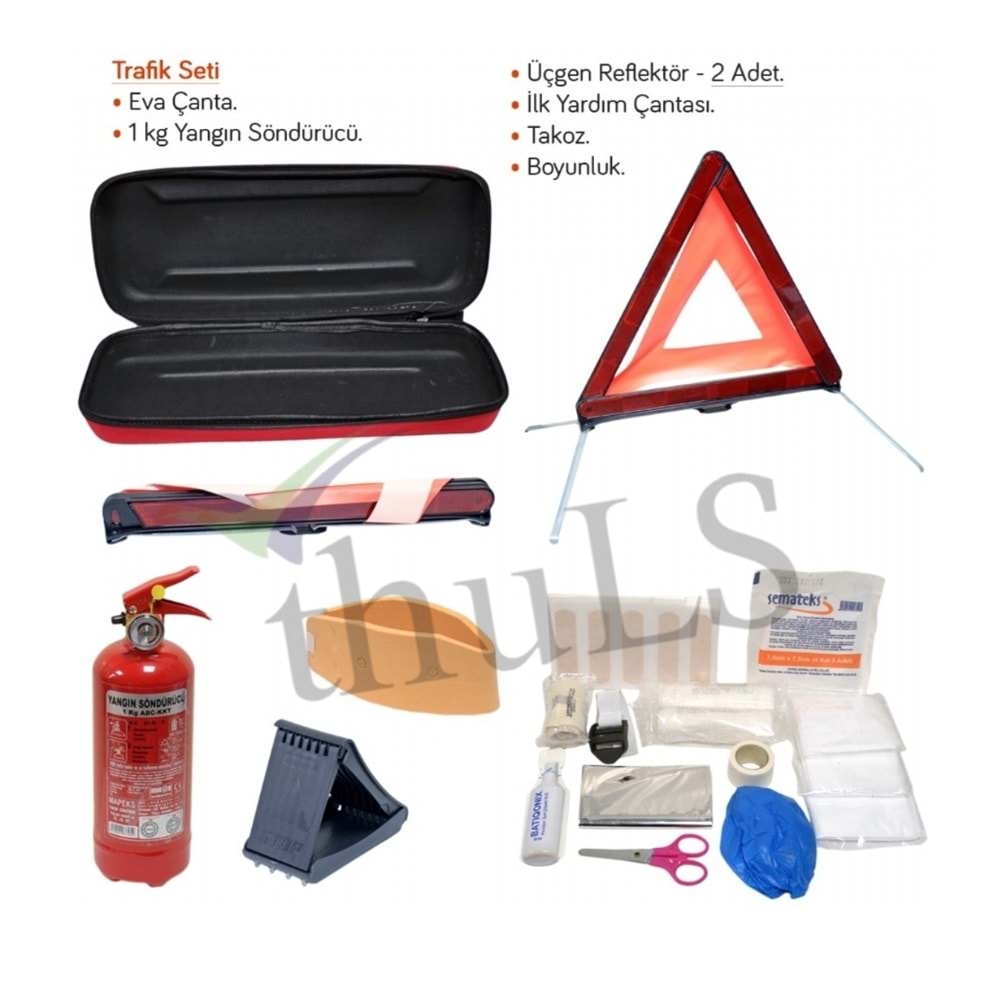 TRAFİK SETİ -910 E4 REFLEKTÖRLÜ EVA ÇANTALI