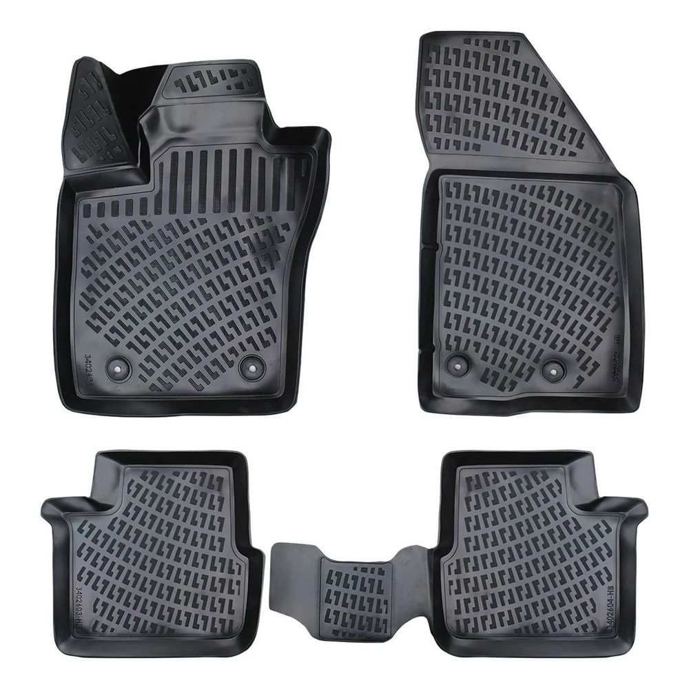 FIAT EGEA CROSS 2020- 3D PASPAS SİYAH