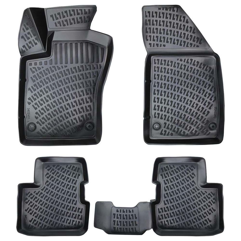 FIAT EGEA SEDAN 2015- 3D PASPAS SİYAH