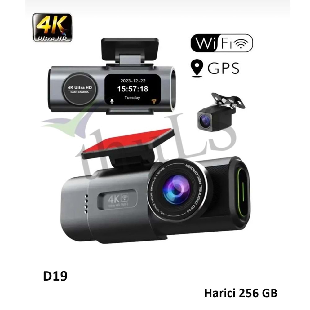 ARAÇ KAYIT KAMERA D19 ULTRA HD 4K