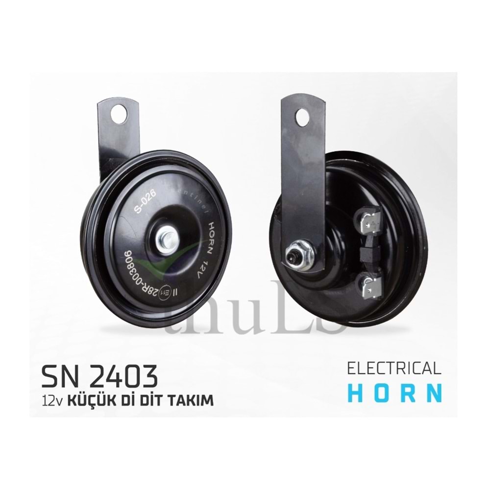 KORNA DİDİT 12V KÜÇÜK İNCE-KALIN SES -2403