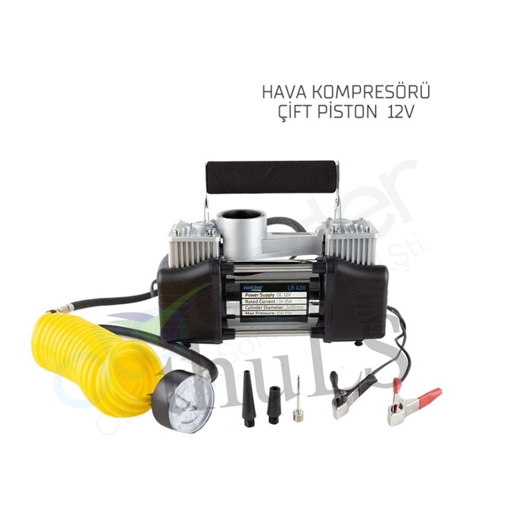 HAVA KOMPRESÖRÜ ÇİFT PİSTON 12V -436