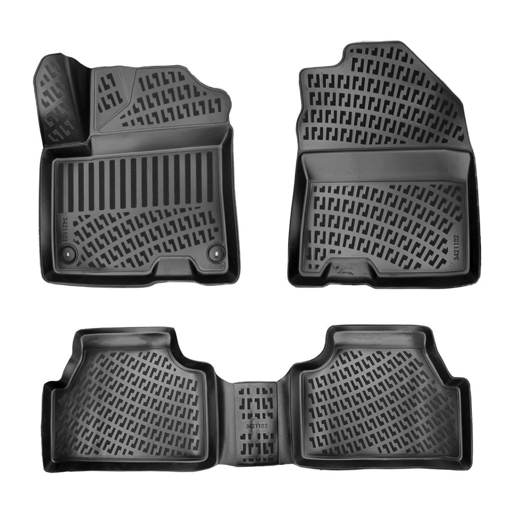 HYUNDAI KONA 2019-(ELEKTRİKLİ) 3D PASPAS SİYAH