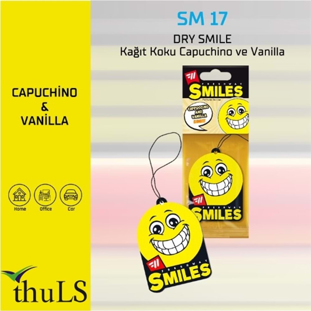 DRY SMILE KAĞIT KOKU SM-17 CAPUCCINO & VANILLA