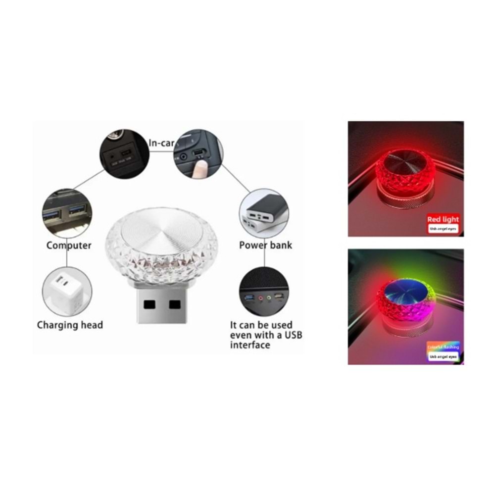 DİSKO TOPU MİNİ USB -105 SESE DUYARLI