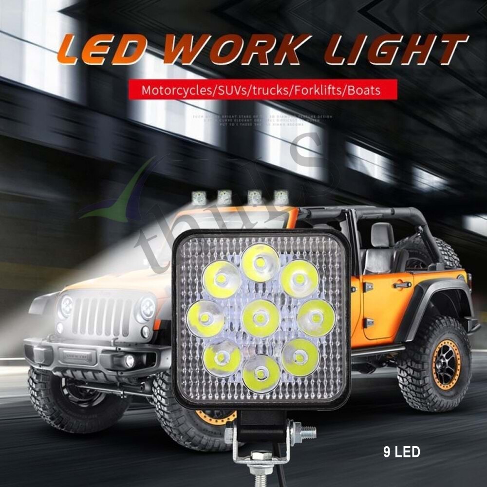 ÇALIŞMA LAMBASI 9 LED -110 KARE