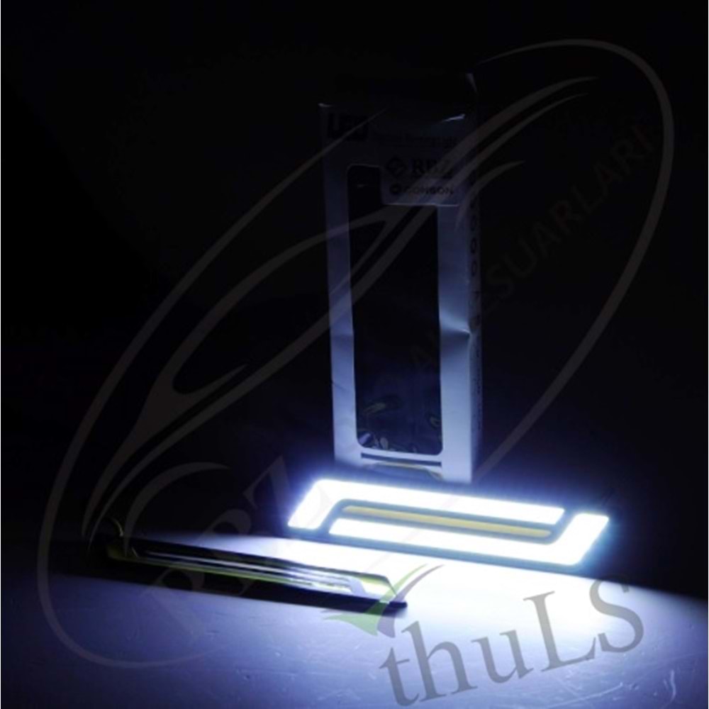 GÜNDÜZ FARI -09 12V BMW TİP 64+18 LED SİNYALLİ BEYAZ SARI