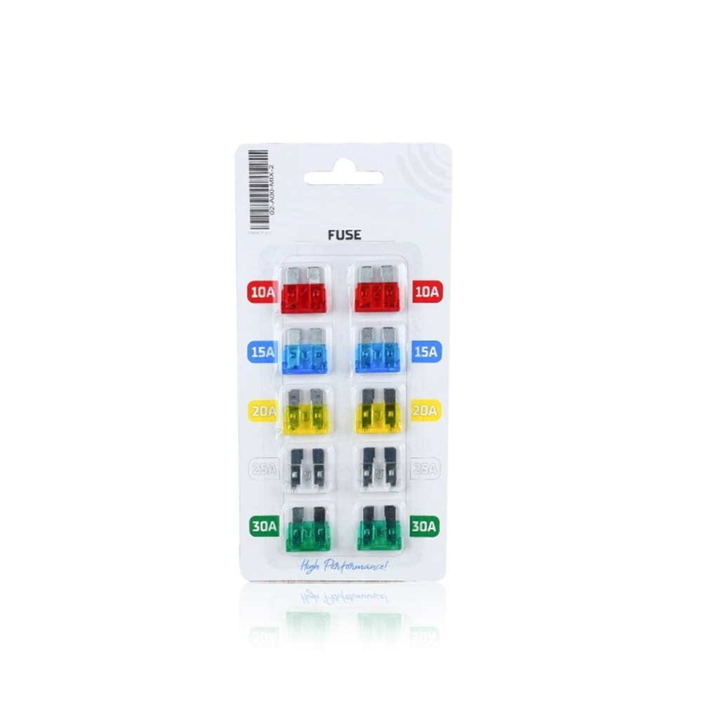 SİGORTA SETİ MİNİ KARIŞIK 10LU SET