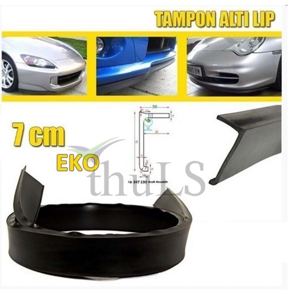 ÖN LİP 230 X 7 CM. SİYAH