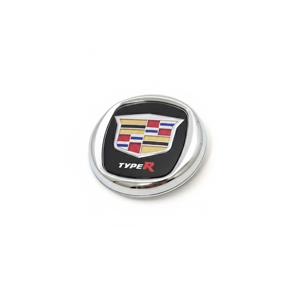 CADILLAC TYPER KÜÇÜK 3D KROM ÇERÇEVELİ LOGO